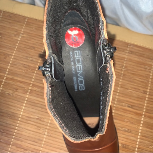 BOEMOS Tan Leather Ankle Boots - Picture 10 of 12